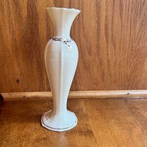 Retired Lenox Laurels Blue Jeweled Vase